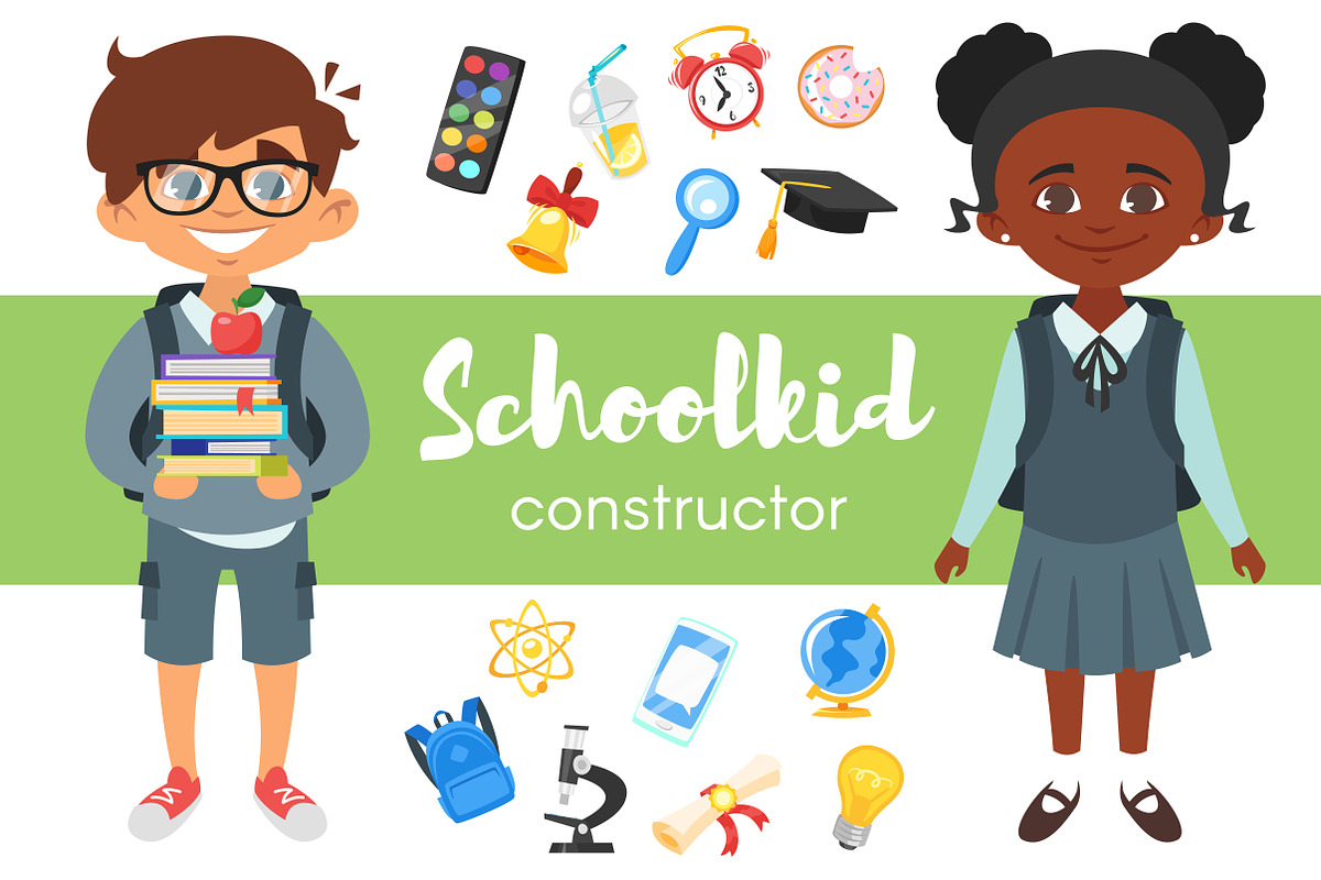 Schoolkid constructor, an Education Illustration by Cartoon time! (Photo 1 of 3)