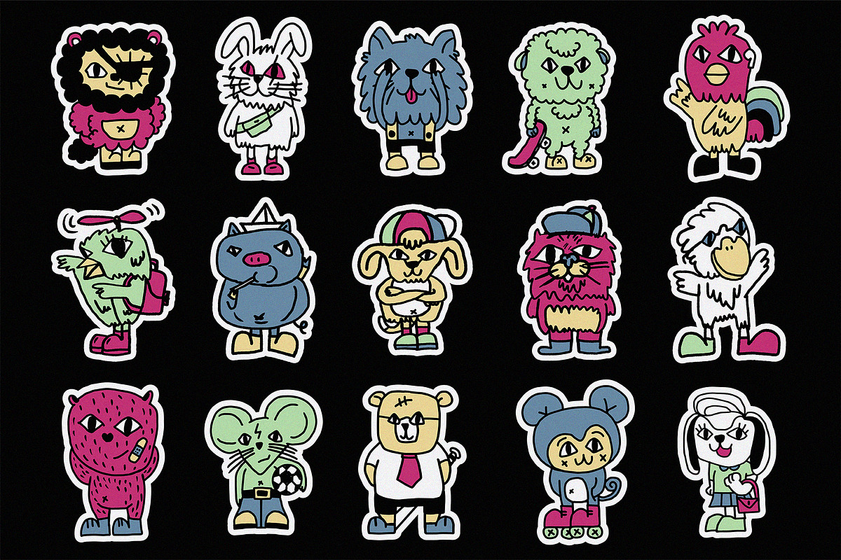 Hand-Drawn Characters Clipart Pack, a Graphic by 159room.studio (Photo 2 of 2)