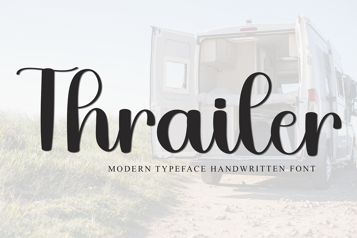 Thrailer, a Handwritten Font by FreshTypeINK (Photo 1 of 8)