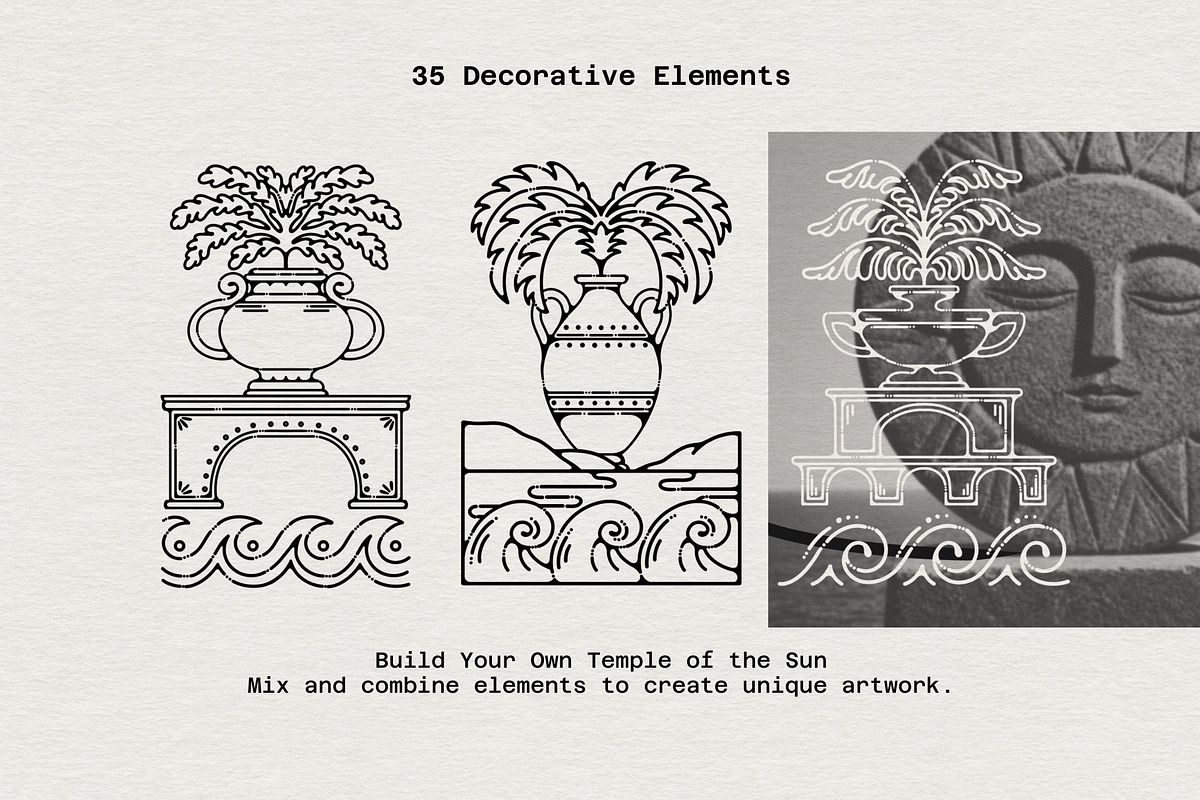 Temple Of The Sun /summer collection, an Object Illustration by heyXeni (Photo 7 of 9)