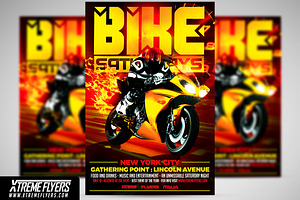Bike Night Flyer Template, a Flyer Template by XtremeFlyers