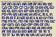 Natural Space - Futuristic Font, a Sans Serif Font by 177Studio (Thumbnail 7 of 8)