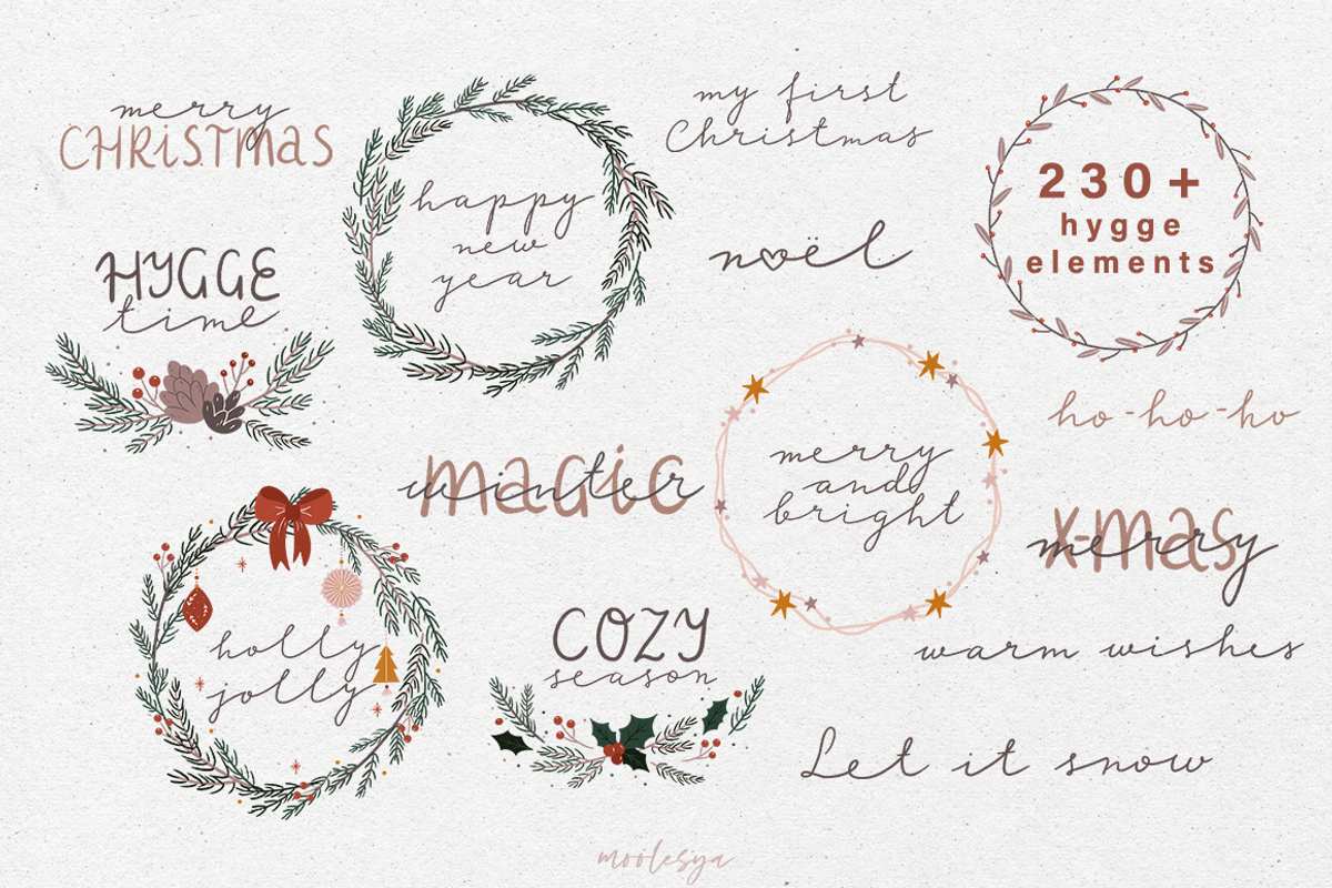 Hygge Christmas • Kids collection, an Animal Illustration by moolesya (Photo 5 of 17)