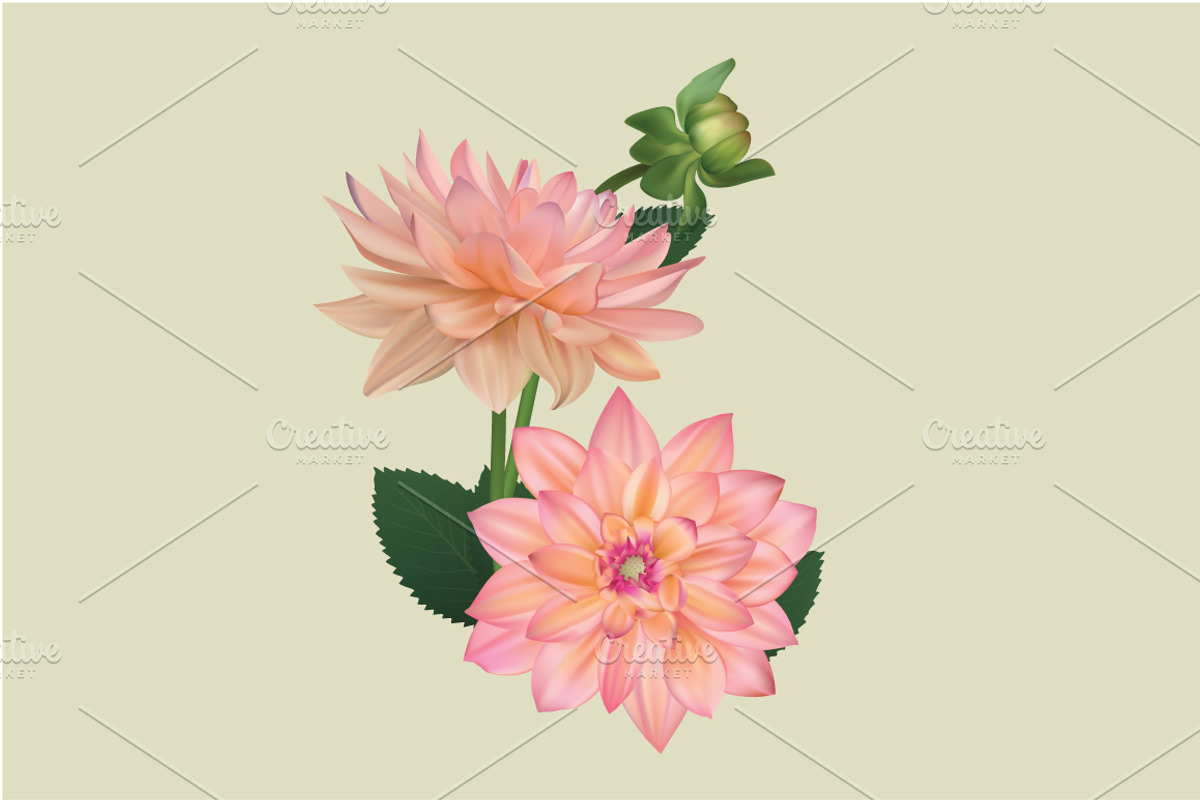 Vector mesh flower preview 3