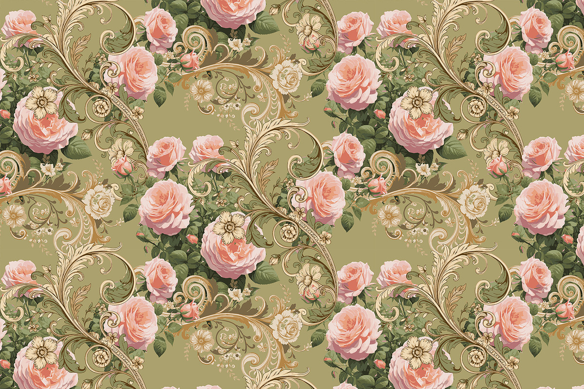 A set of Rococo patterns., a Pattern Graphic by Designs by Helen Trupak (Photo 4 of 4)