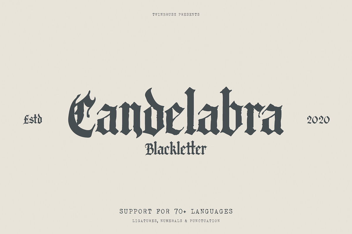 Candelabra Font + Extras