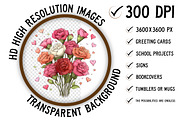 Whimsical Valentine’s Day Flowers, an Illustration by Craft Nest (Thumbnail 2 of 11)