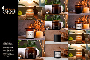 Relaxing Spa Candle Mockups