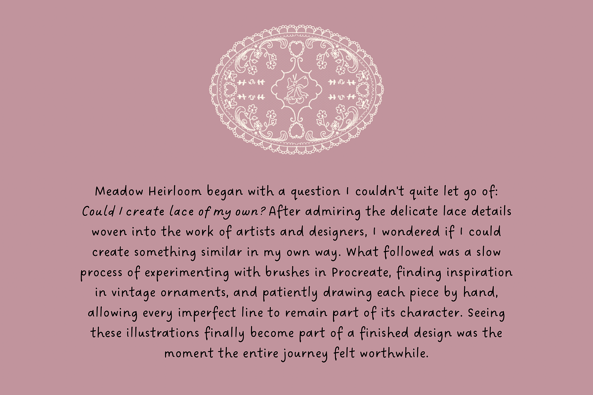 Meadow Heirloom – 55 Hand Drawn Lace, an Object Graphic by The Journey Atelier (Photo 3 of 22)