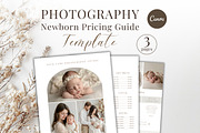 Newborn Pricing Guide for Canva, a Templates & Theme by Princess & the Pea Design (Thumbnail 1 of 6)