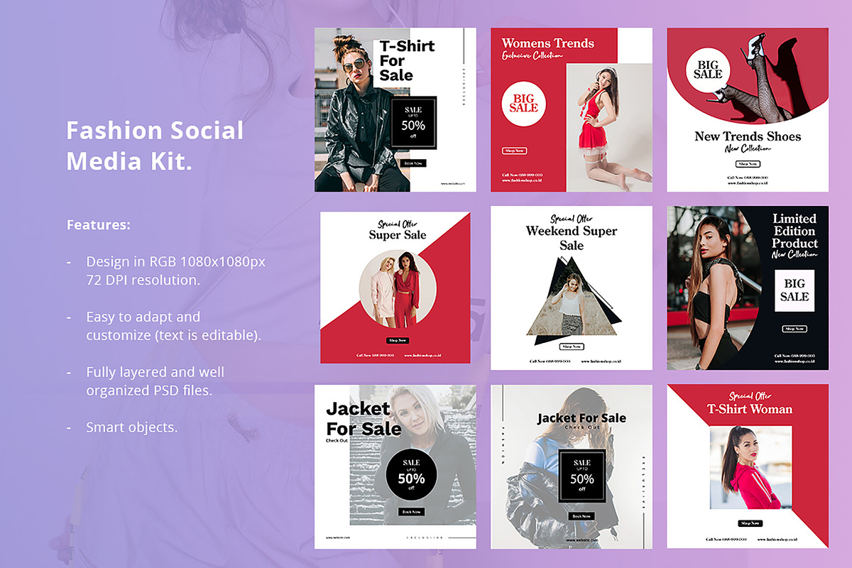 Fashion Instagram Post, a Social Media Template by temphall (Photo 3 of 4)