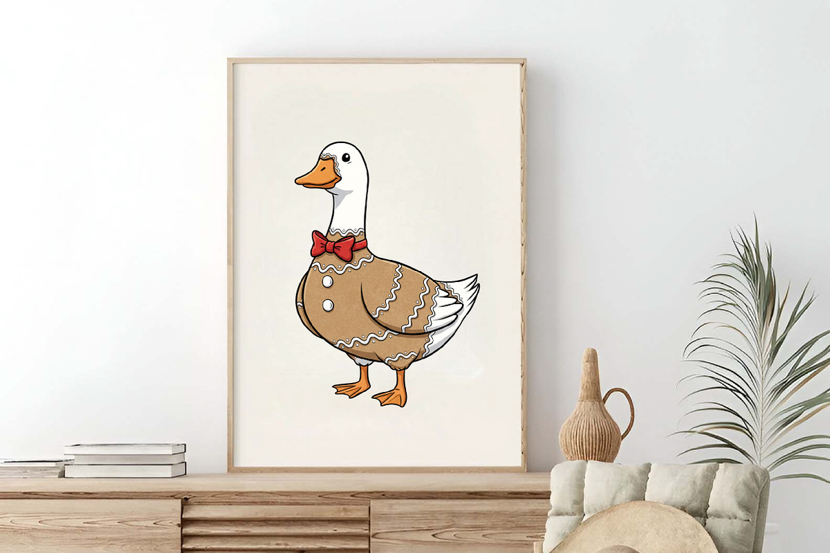 Funny Christmas Silly Goose PNG, an Illustration by SinaCreation (Photo 6 of 7)