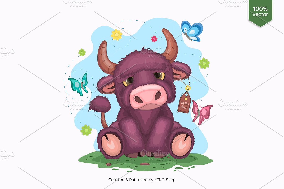 Set of cute cartoon animals_02, an Animal Illustration by KENO Mascots (Photo 8 of 11)
