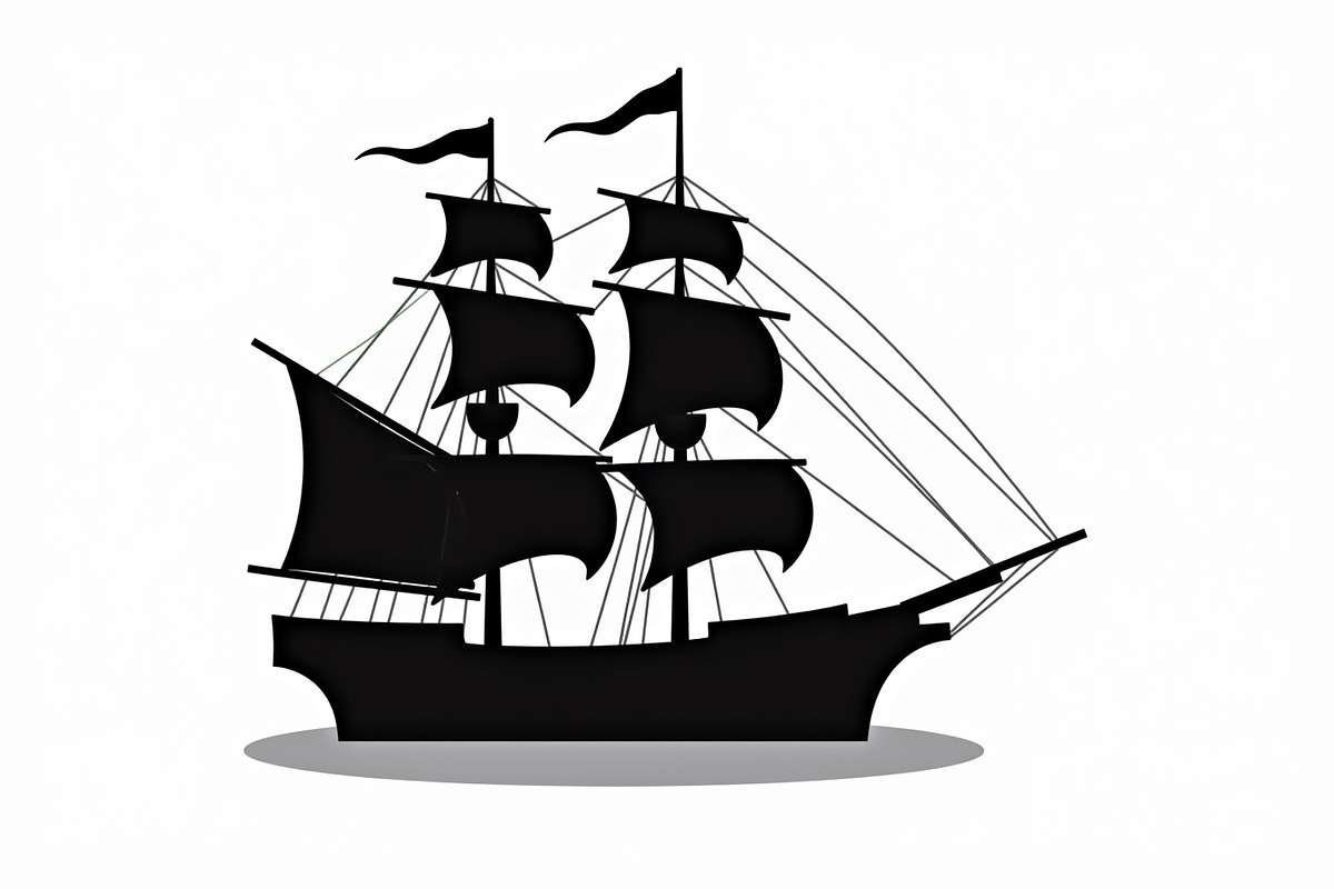 Classic Sailing Ship Vector Bundle, a Graphic by balal (Photo 5 of 11)