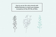 Eucalyptus Dainty Drawing Bundle, a Work Illustration by Hannah Eliza Studio (Thumbnail 3 of 4)