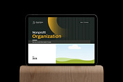 Nonprofit Org. Brochure Landscape, a Brochure Template by NorthPeak (Thumbnail 2 of 10)
