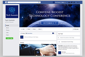 Conference Editable Timeline Cover