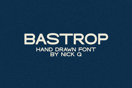 Bastrop Hand Drawn Font
