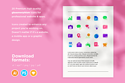 Glassmorphism 20 Icons Set, an Icon by Marina Silence (Thumbnail 5 of 17)