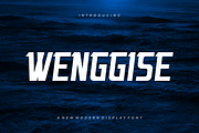 Wenggise - Font, a Serif Font by artchiles_design (Thumbnail 1 of 5)