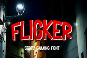 Flicker - Story Gaming Font, a Sans Serif Font by Modestype Studio (Thumbnail 11 of 11)