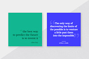 Quotes Social Media Kit, a Social Media Template by Viaduc (Thumbnail 2 of 6)