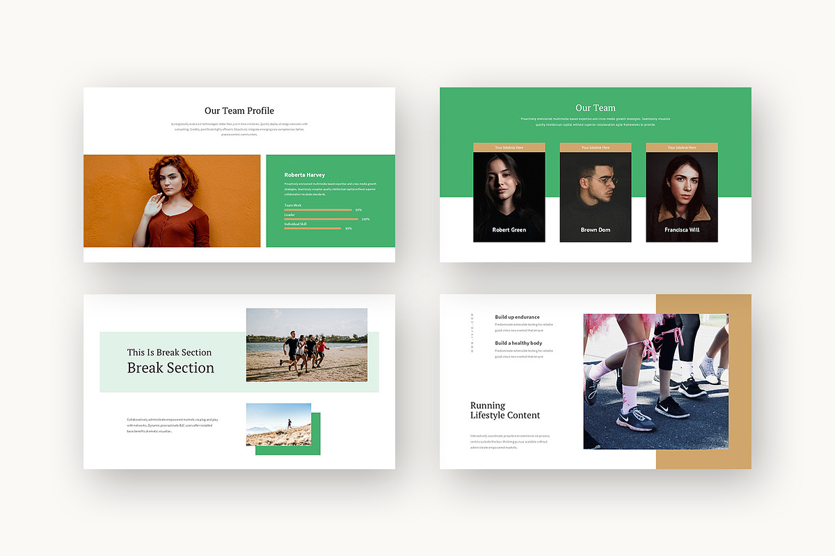 Ivjo : Fit Lifestyle Powerpoint, a Presentation Template by Punkl Camp (Photo 7 of 16)
