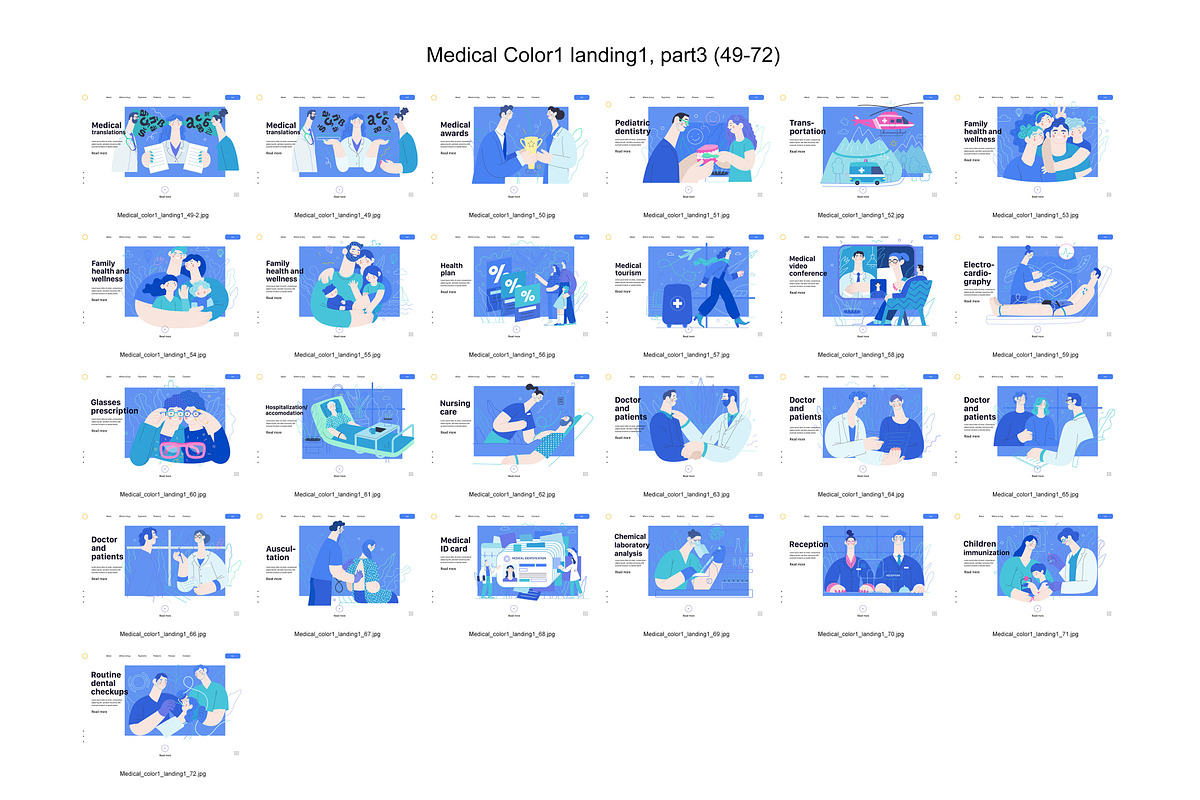 Medical, Part 3, colors 1&3, a Templates & Theme by Grivina's shop (Photo 5 of 13)