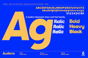 Audens - Sans Serif Font Family