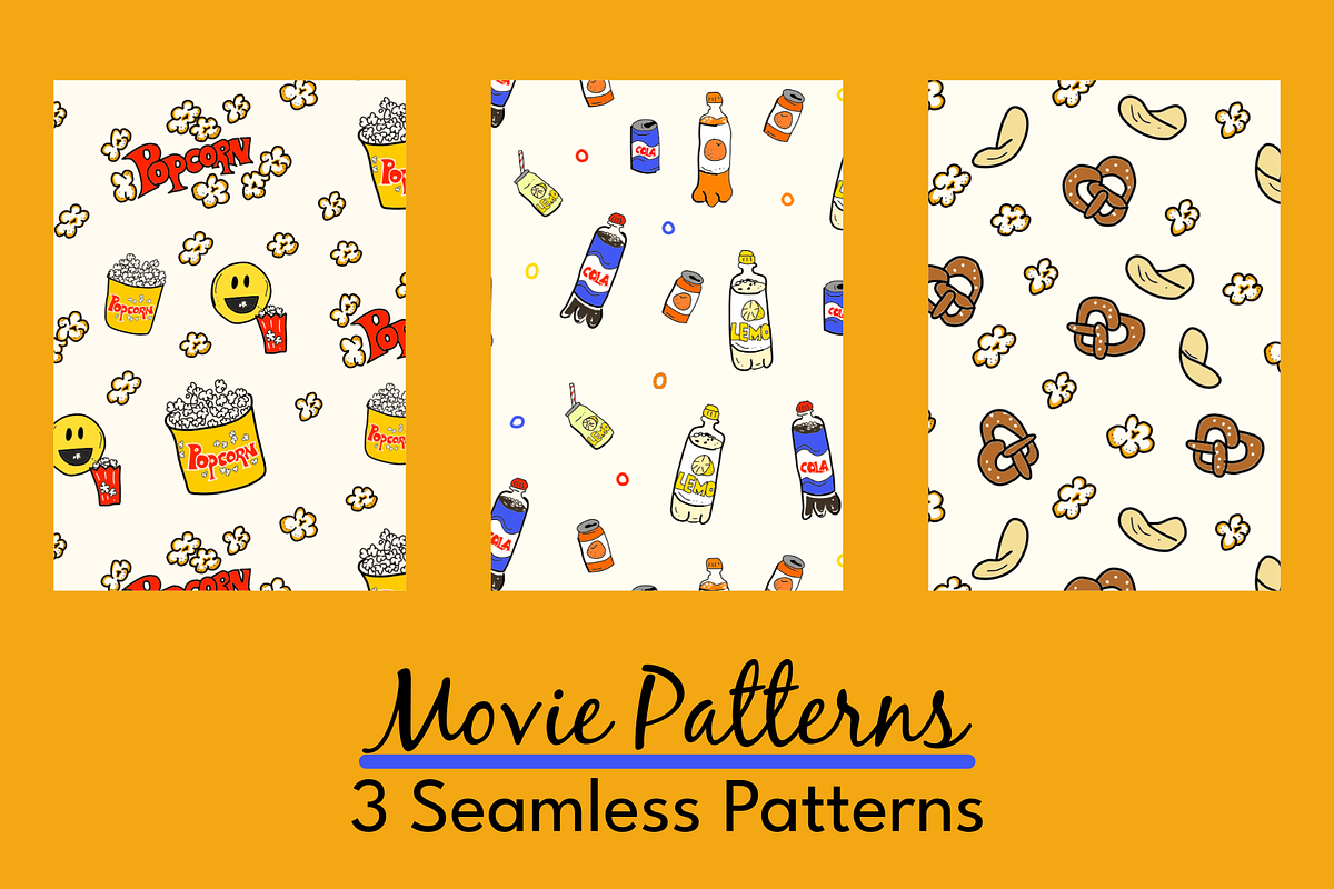 Movie Night Illustrations, a Food Illustration by AJ Doodles (Photo 14 of 21)