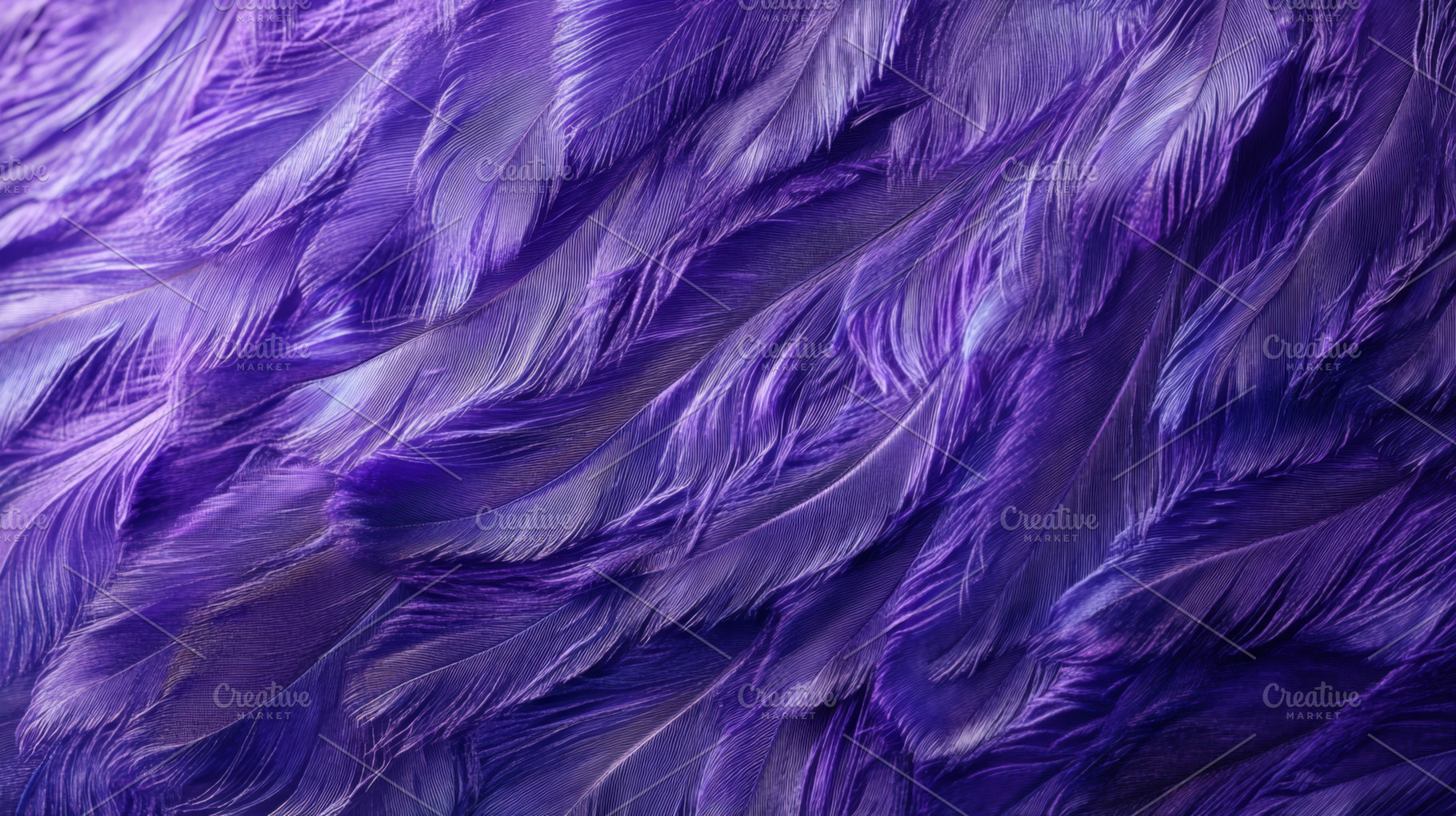 Deep Purple and Teal Feather Pattern for Elegant Design, an Abstract Photo by Natalia Klenova's Shop