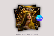 Gold Glam Night Party Flyer Template, a Flyer Template by Posterfello (Thumbnail 2 of 4)