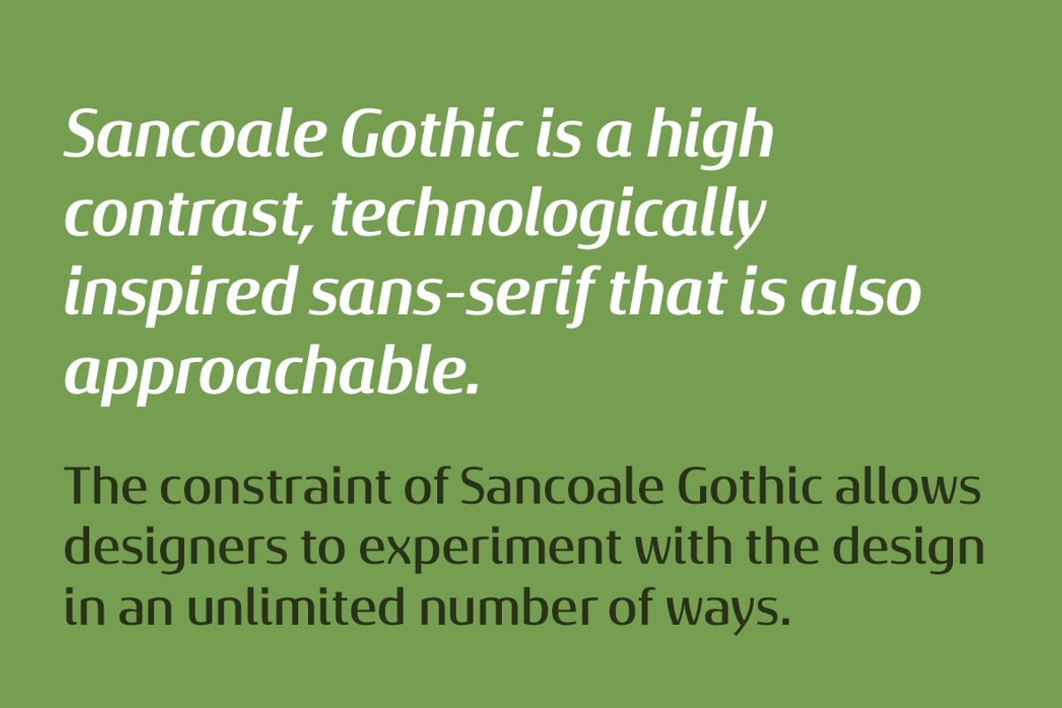 Sancoale Gothic, a Font by insigne (Photo 2 of 5)