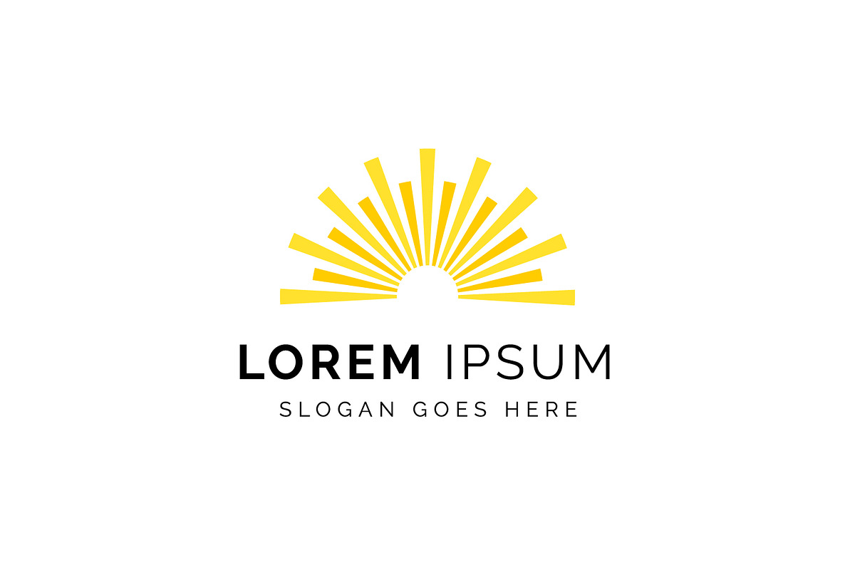 Sun logo design template, a Branding & Logo Template by Distrologo