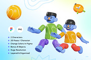 MABRO - 3D Characters, a Characters & Person 3D Model by Rakata Studio (Thumbnail 2 of 8)