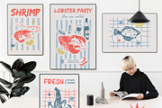 Seafood Posters & Creatures, a Graphic by svetlana.belaia (Thumbnail 11 of 14)