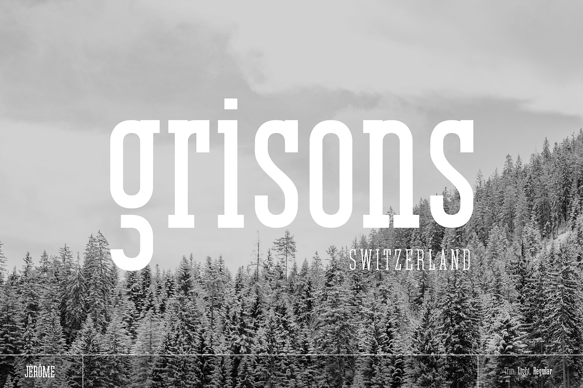 Jerome - Condensed Slab Serif, a Slab Serif Font by peterdraw (Photo 13 of 17)