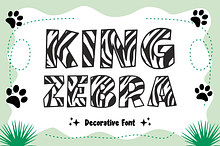 King Zebra - Decorative Font