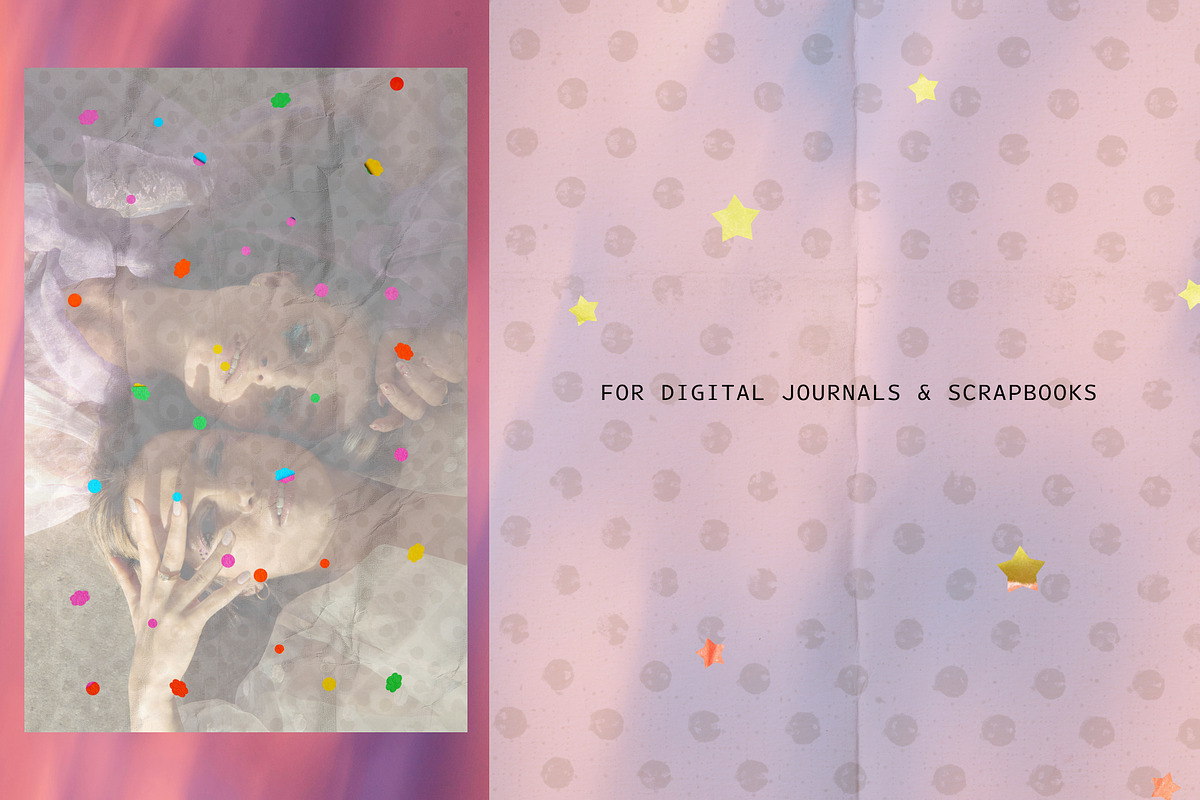 Polka Dot Frames & Tissue Paper, a Texture Graphic by Anzhelika (Photo 3 of 10)
