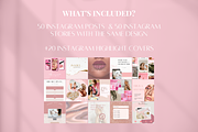 120 Pink Instagram Templates, a Social Media Template by SociallyyCreative (Thumbnail 2 of 8)