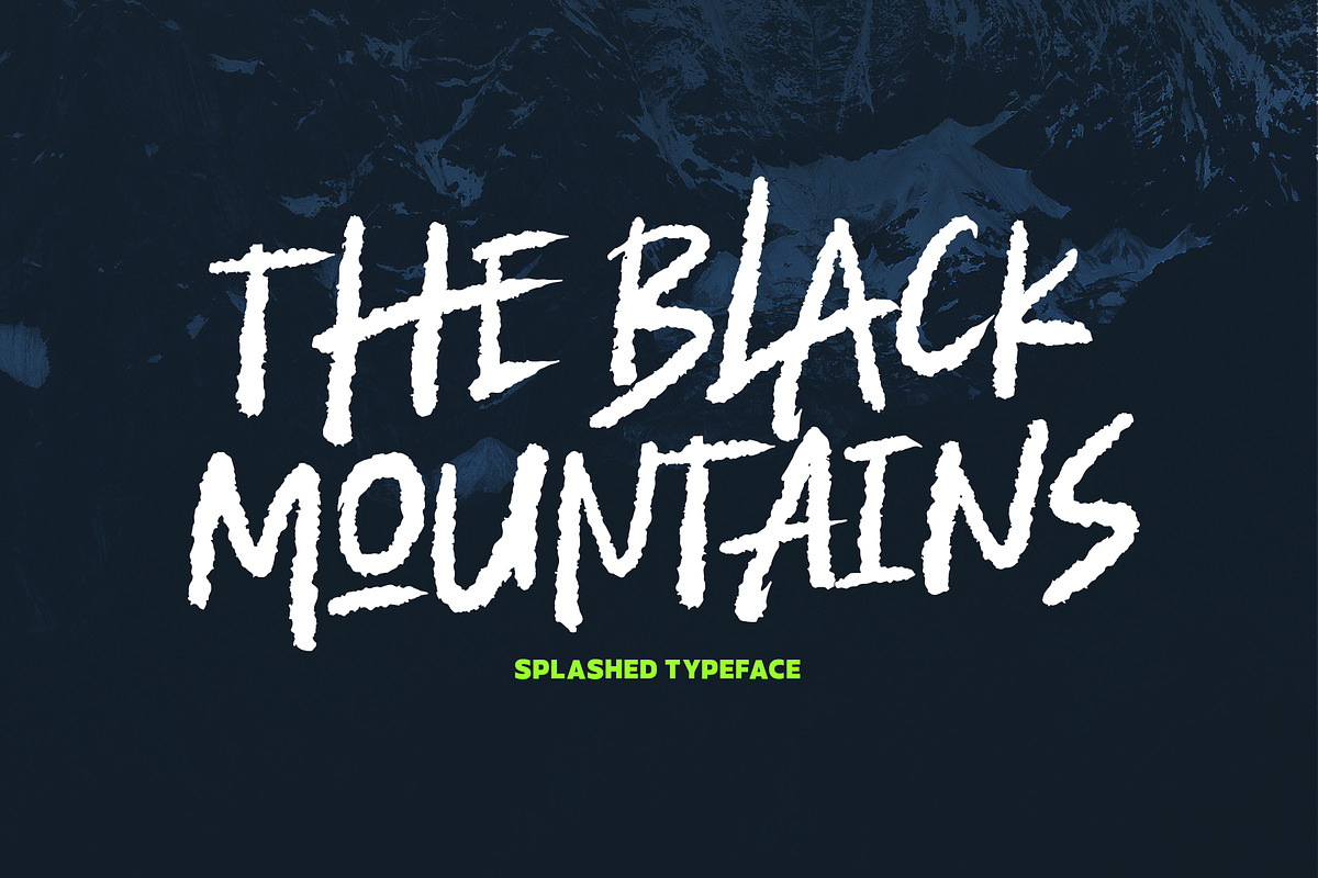 Splashed Brush Font, a Font by trustha (Photo 6 of 10)