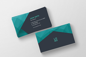 Modern Polygonal Business Cards