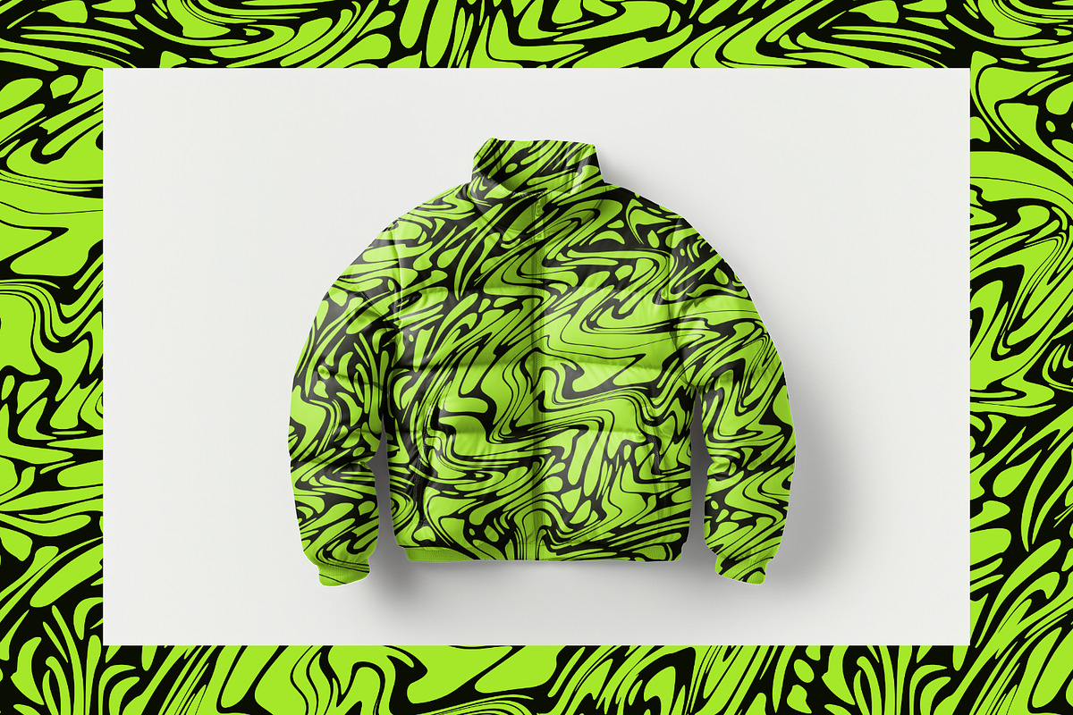 Green Liquid Shapes, a Texture Graphic by MalyskaStudio (Photo 6 of 15)