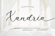 Xandria - Modern Calligraphy Font, a Script Font by Balpirick Studio (Thumbnail 1 of 7)