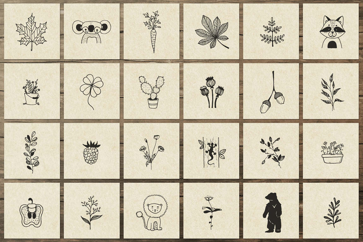 150 Hand Drawn Elements -Nature III-, an Animal Illustration by Michael Rayback Design (Photo 4 of 15)
