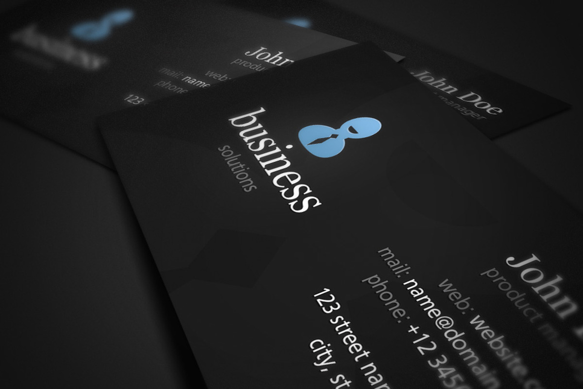 Business Solutions Business Card, a Business Card Template by Rafael Oliveira (Photo 2 of 4)