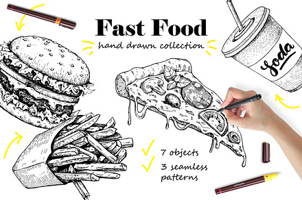 Fast Food Sketch Collection