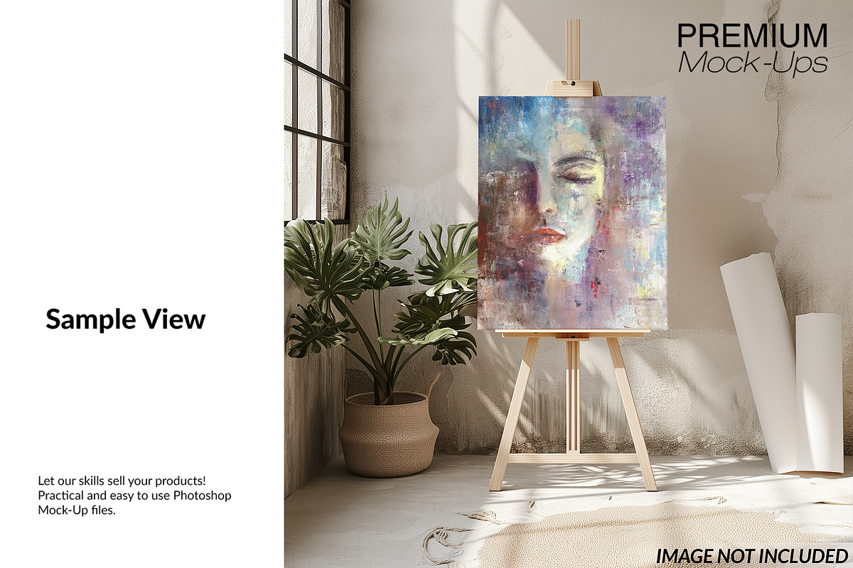 Boho Canvas Mockup - 4 Sizes, a Household Mockup by mock-ups (Photo 6 of 8)