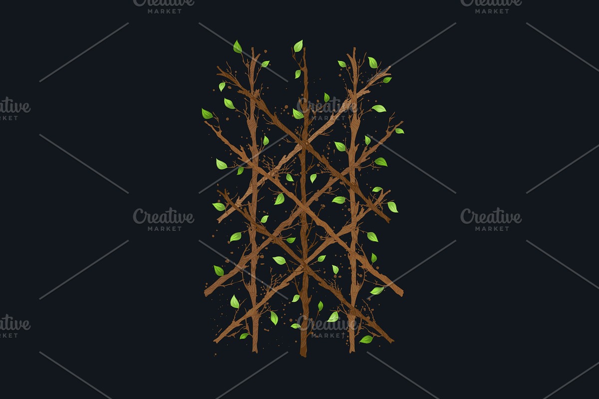 Web of Wyrd Scandinavian symbol, an Object Graphic by LongQuattroArt