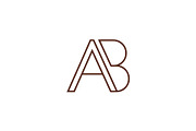 AB Letter Logo. BA, a Branding & Logo Template by Vectorium Studio (Thumbnail 2 of 2)